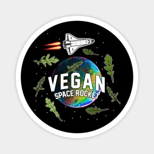 Vegan Space Rocket Magnet